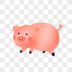 小猪卡通动物元素高清图片