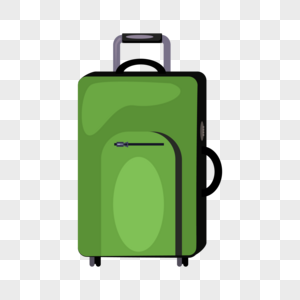 绿色旅行箱图片