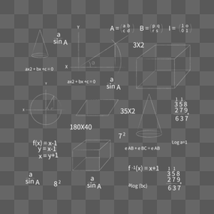 黑板体积公式底纹高清图片