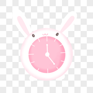可爱兔子闹钟图片