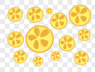 柠檬水果底纹图片