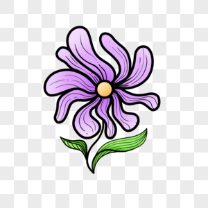 淡紫色的雏菊图片