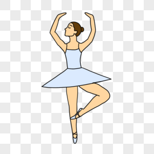 跳芭蕾舞的女孩跳舞高清图片素材