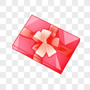 粉红色蝴蝶结礼物盒图片