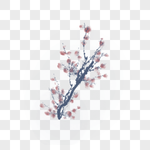 盛开的矮小花树图片