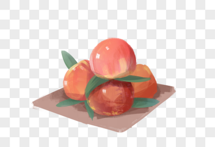 夏季水果之水蜜桃可口高清图片素材