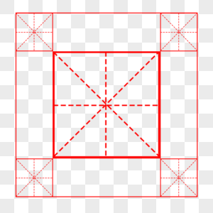 田字格装饰边框高清图片