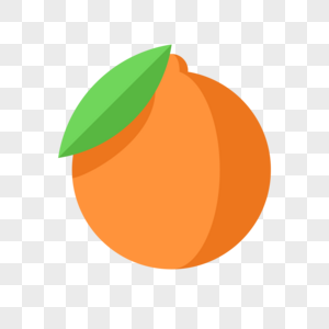 矢量水果插画橙子高清图片