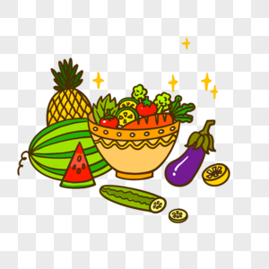 卡通蔬菜水果蔬菜高清图片