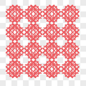 底图布料花纹布纹中国结形红色布料元素