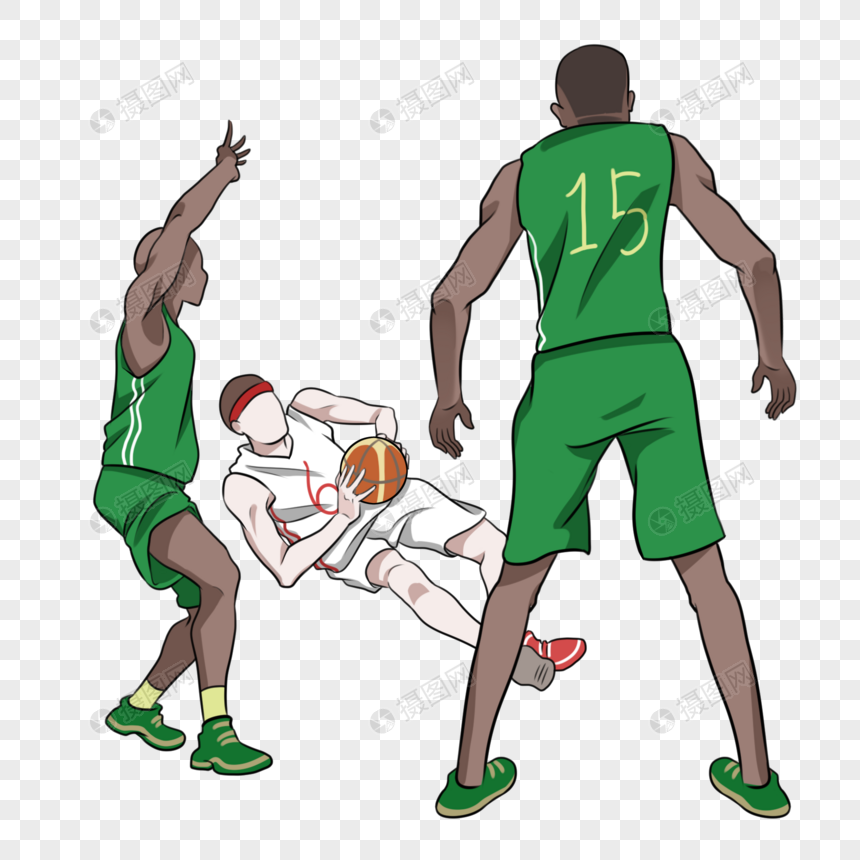 nba篮球简笔运动奥运会活动图片