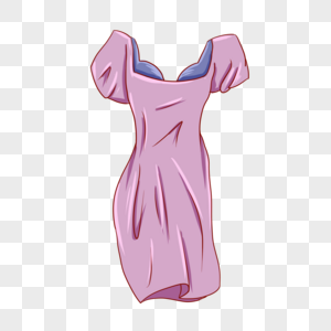 裙子紫色礼服高清图片