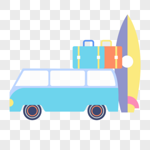 汽车行李箱图标免抠矢量插画素材图片