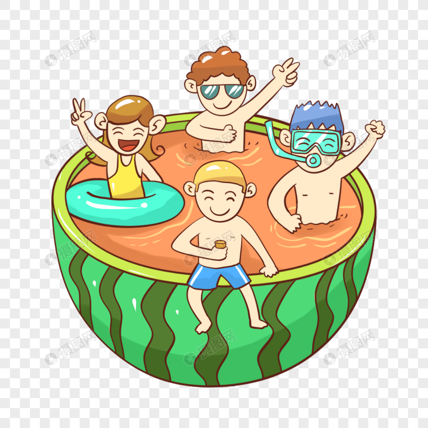 手绘创意清凉一夏