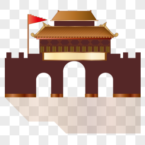 原创中国风建筑旅行景点图片