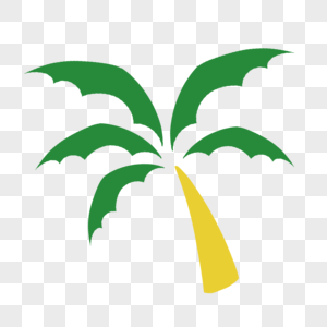 夏日度假椰子树图片