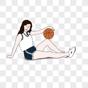 篮球女孩健康高清图片素材