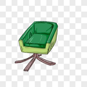 绿色皮椅图片
