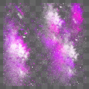 紫色的星空光效图片