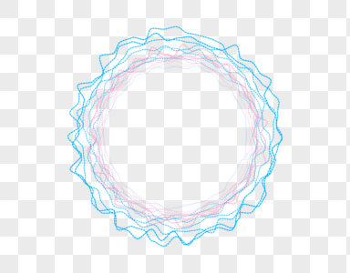 圆形波纹播放界面波动高清图片