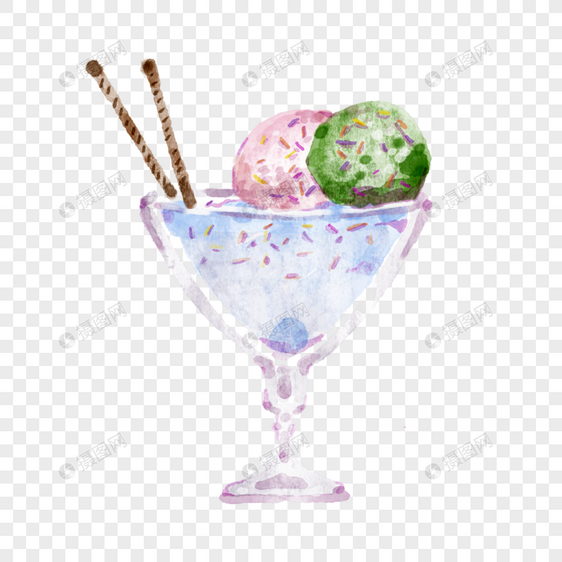 夏日冰淇淋球图片