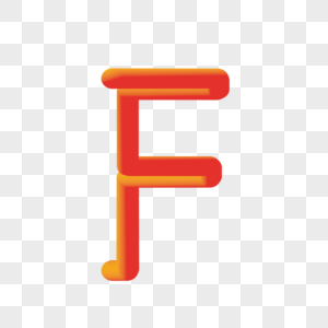3D风格字母F图片