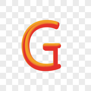 3D风格字母G图片