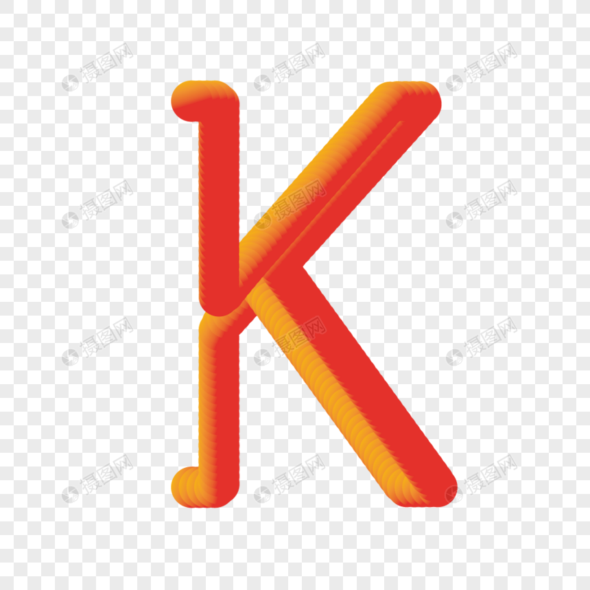3D风格字母K图片