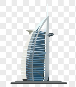 迪拜地标建筑——帆船酒店高清图片