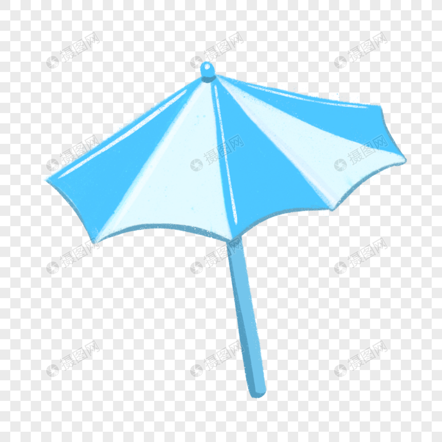 夏季卡通沙滩度假遮阳伞图片