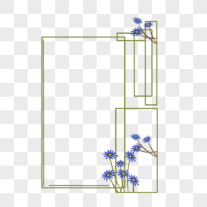 绿色植物边框图片