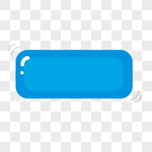 蓝色对话框桌卡边框素材高清图片