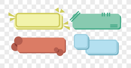 边框对话框手绘卡通小清新装饰简约高清图片素材