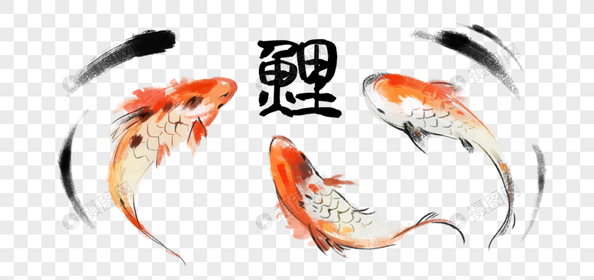 锦鲤图元素素材下载-正版素材401333003-摄图网