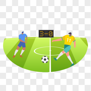 足球比赛图标免抠矢量插画素材图片