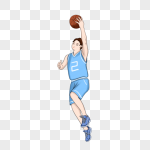 NBA篮球运动员灌篮图片