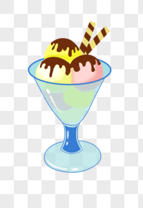 夏天的冰淇淋球图片