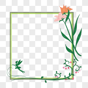 植物花卉相框图片