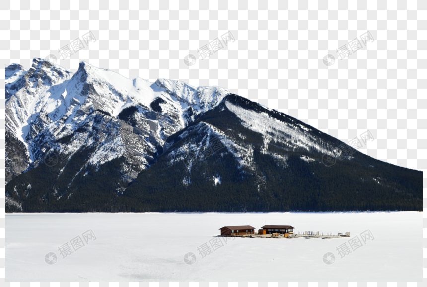 加拿大班夫国家公园雪山图片