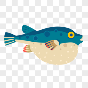 海洋生物美食气泡鱼高清图片