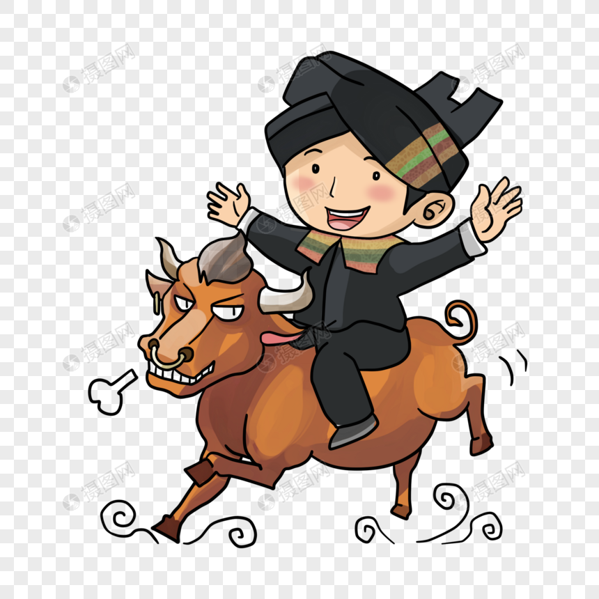 骑牛的少年