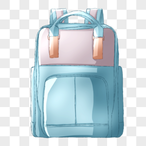 蓝色旅行包背包图片