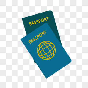 出国旅游护照矢量素材图片