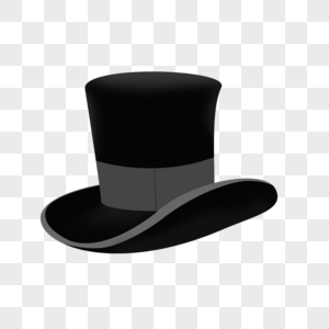 黑色礼帽装饰礼帽高清图片