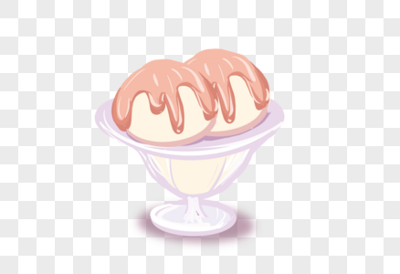水蜜桃味冰淇淋图片