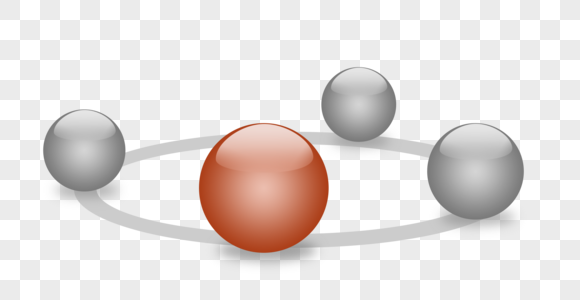 ppt元素创意立体球形分类展示框高清图片