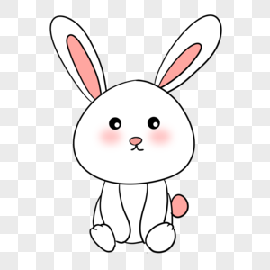 卡通兔子表情包图片