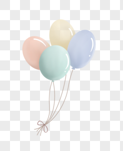 节日多彩气球图片