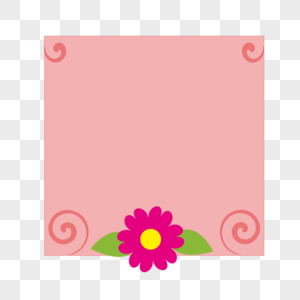 花朵边框矢量素材图片