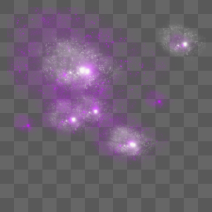 紫色星光光效图片